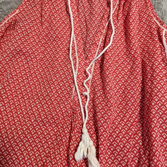 Joe Fresh Red Patterned Tank - Picture 4 of 5